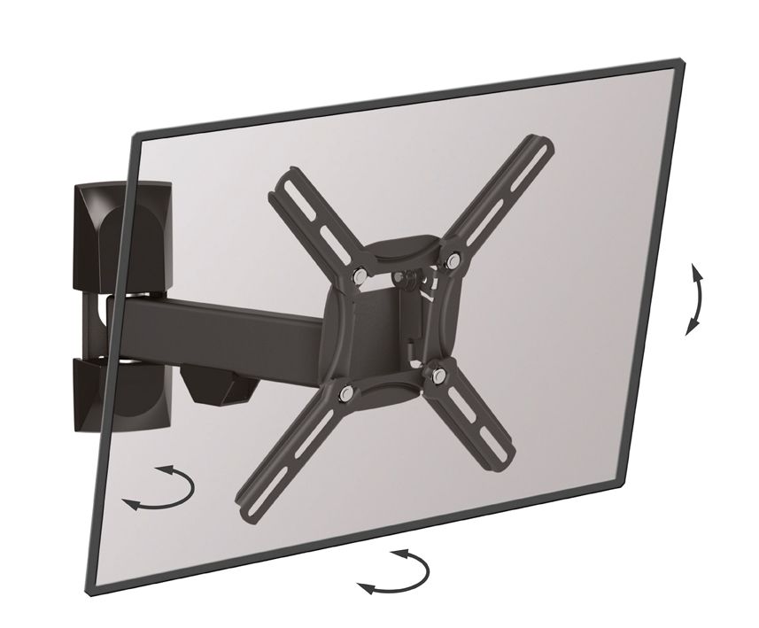 Full motion TV wall mount BARKAN 2300 (13"-43")